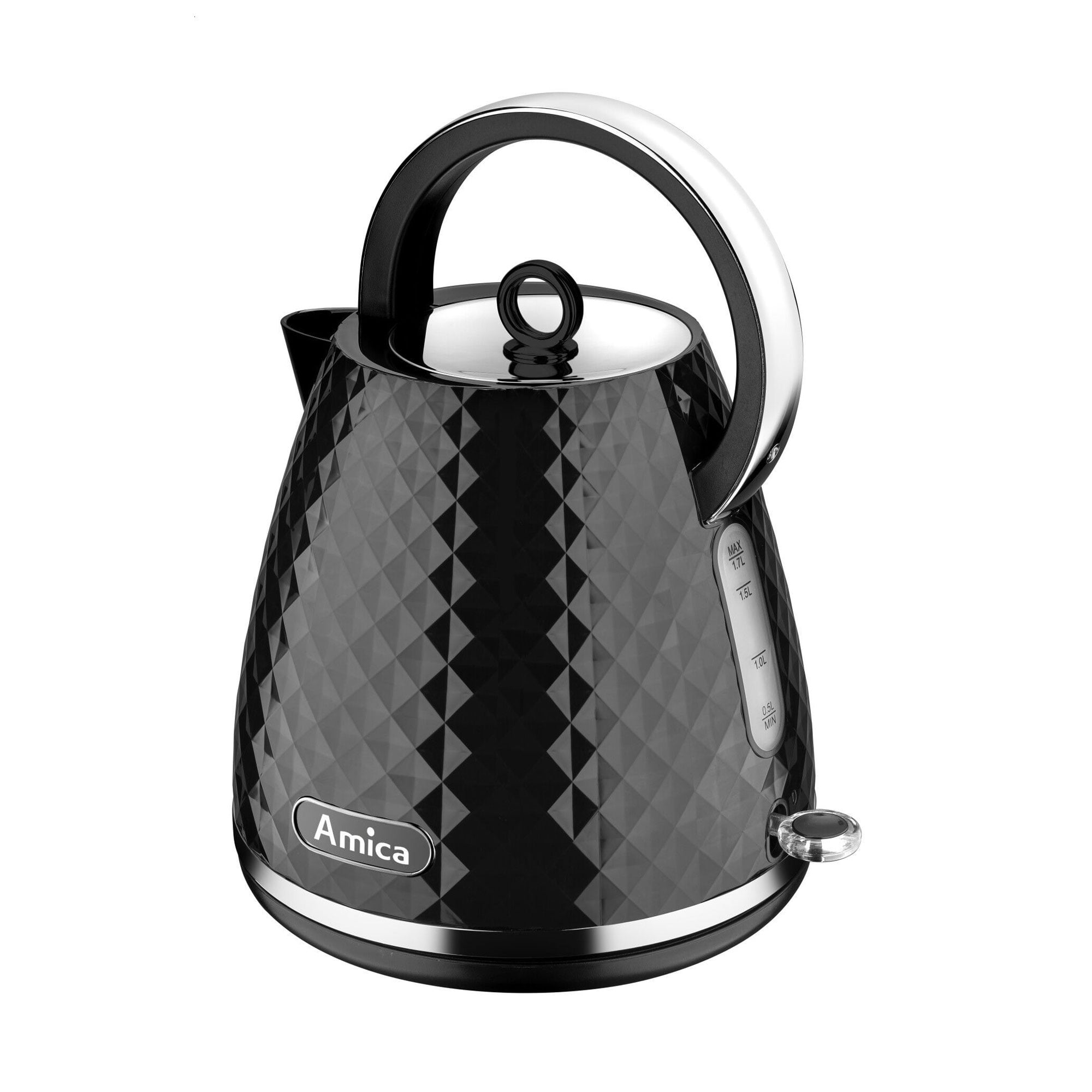 Електрочайник Amica чорний, 1.7 л (KF 3030)