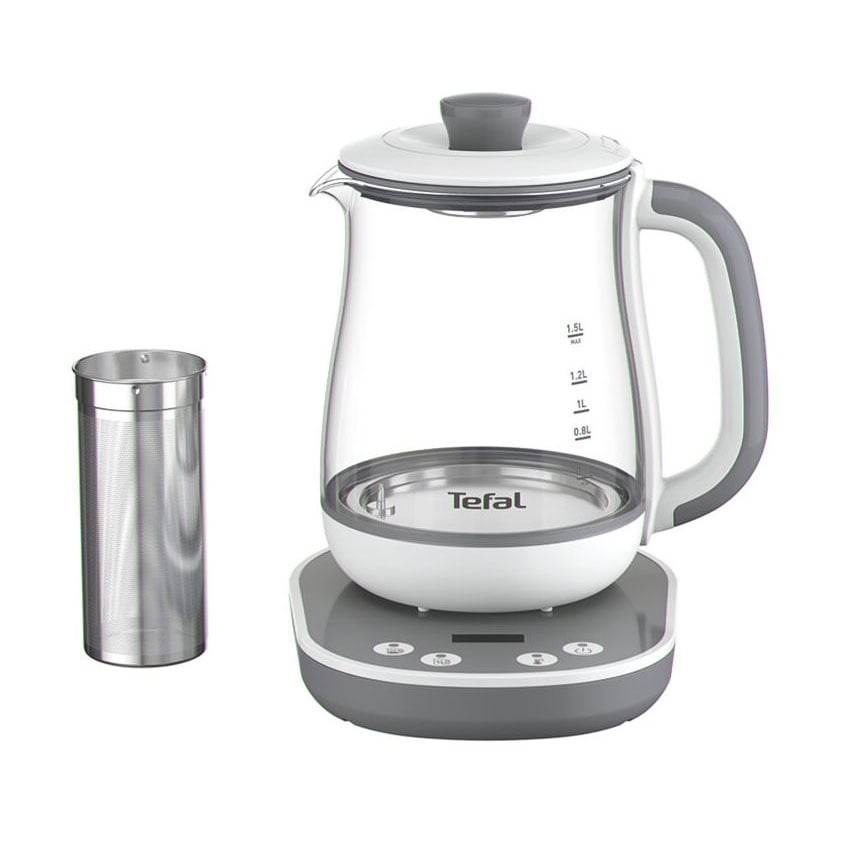 Електрочайник Tefal Tastea Tea Maker біло-сірий, 1.5 л (BJ551B10)